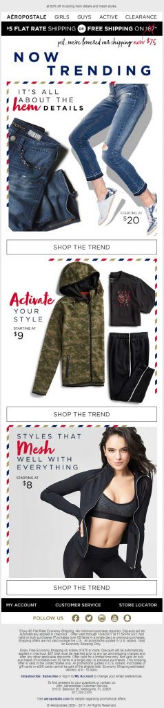 Aeropostale Email