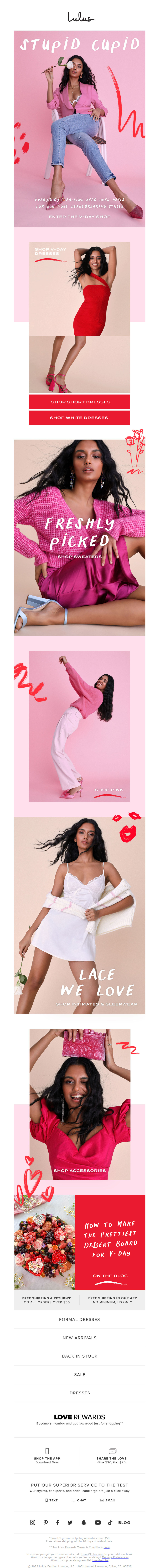 Lulus-Valentine's day email