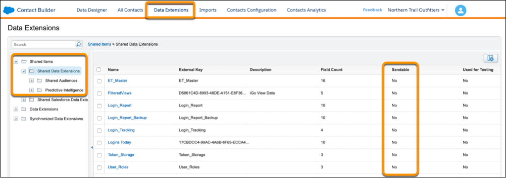 Data Extensions in Marketing Cloud