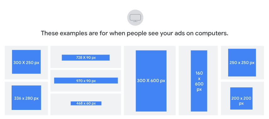 responsive ads size for desktop