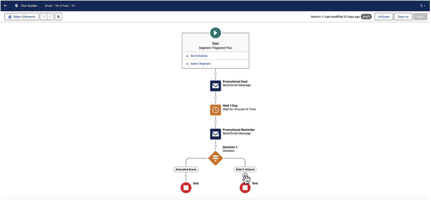 Flow builder