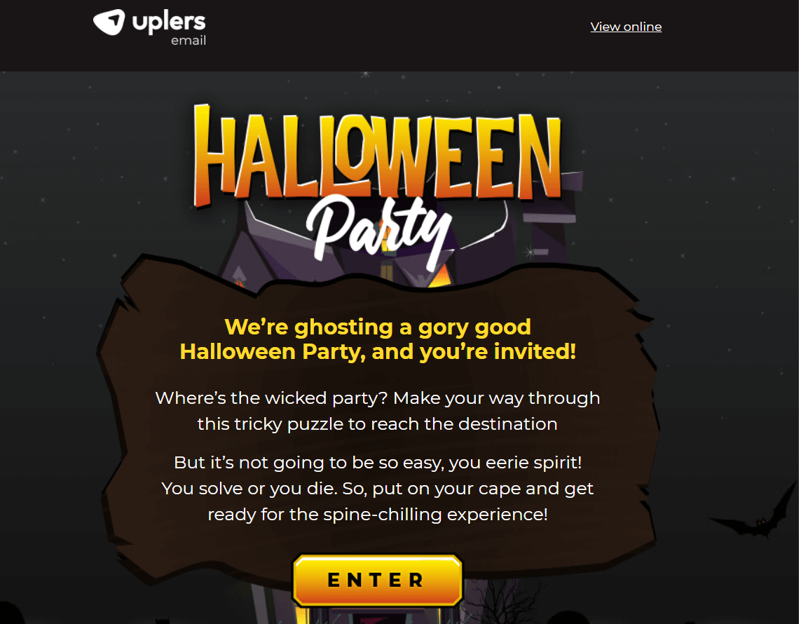 Halloween email