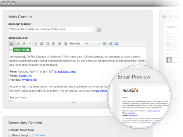 HubSpot- example of segmentation