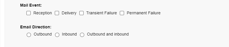 Mail Event and Email Direction