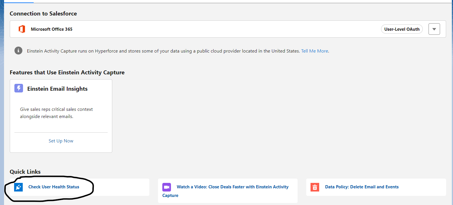 setting up Einstein Activity Capture