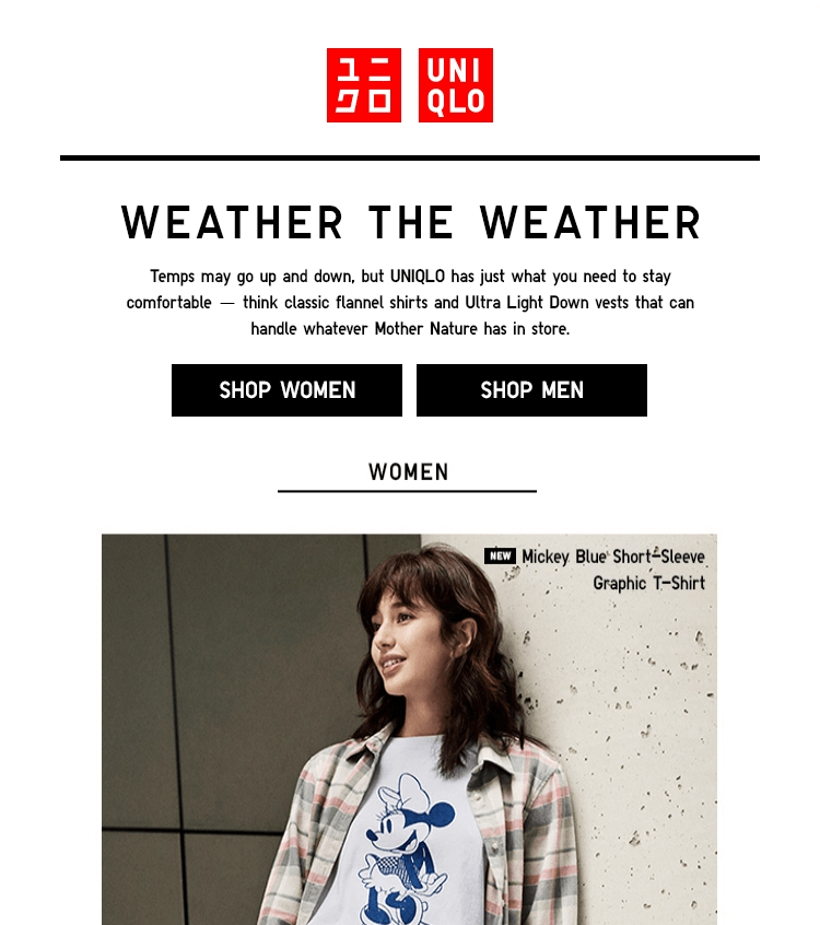 Uniqlo Email Template